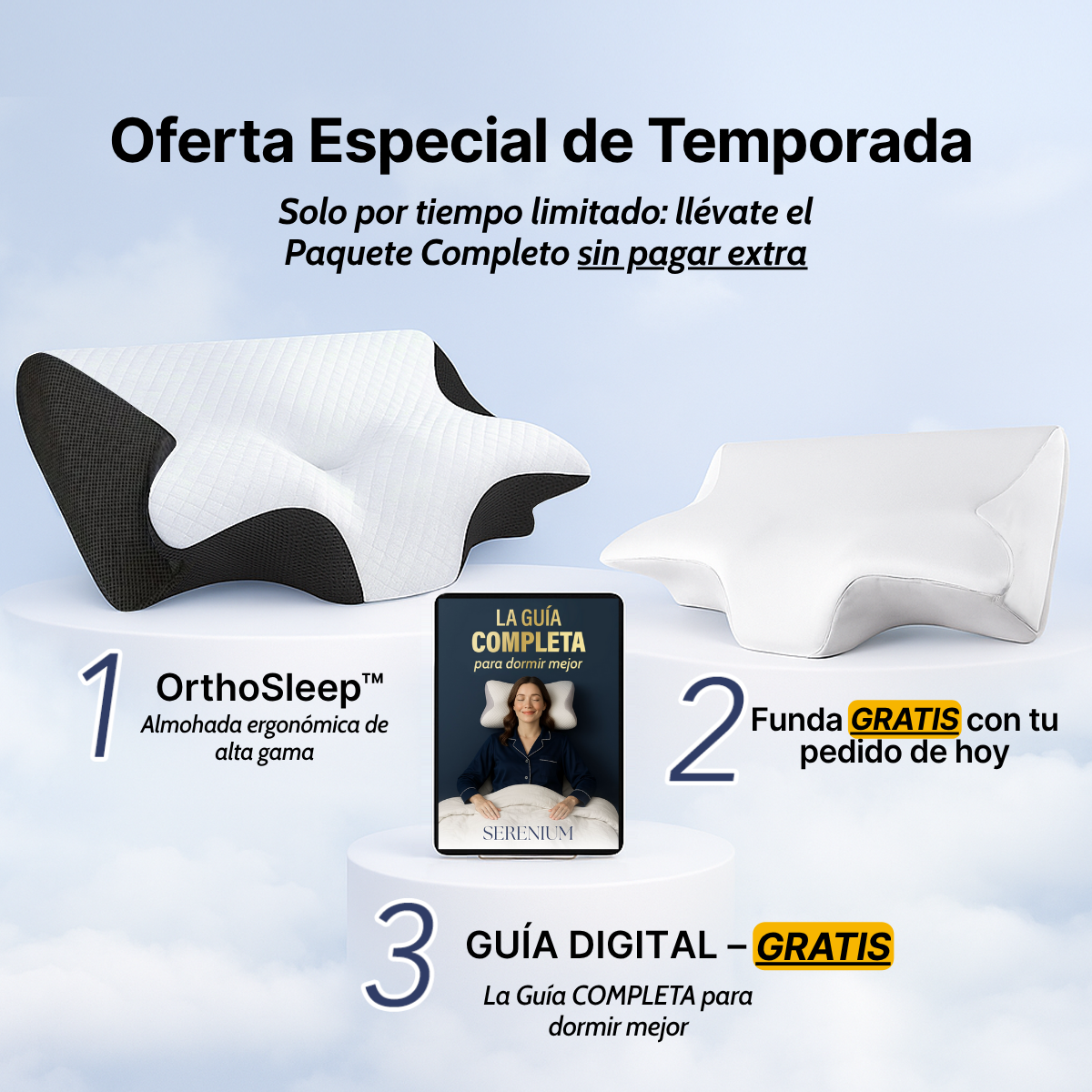 OrthoSleep™ – Almohada Cervical.